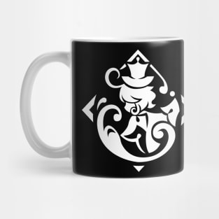 Genshin Impact Furina Emblem - White Mug